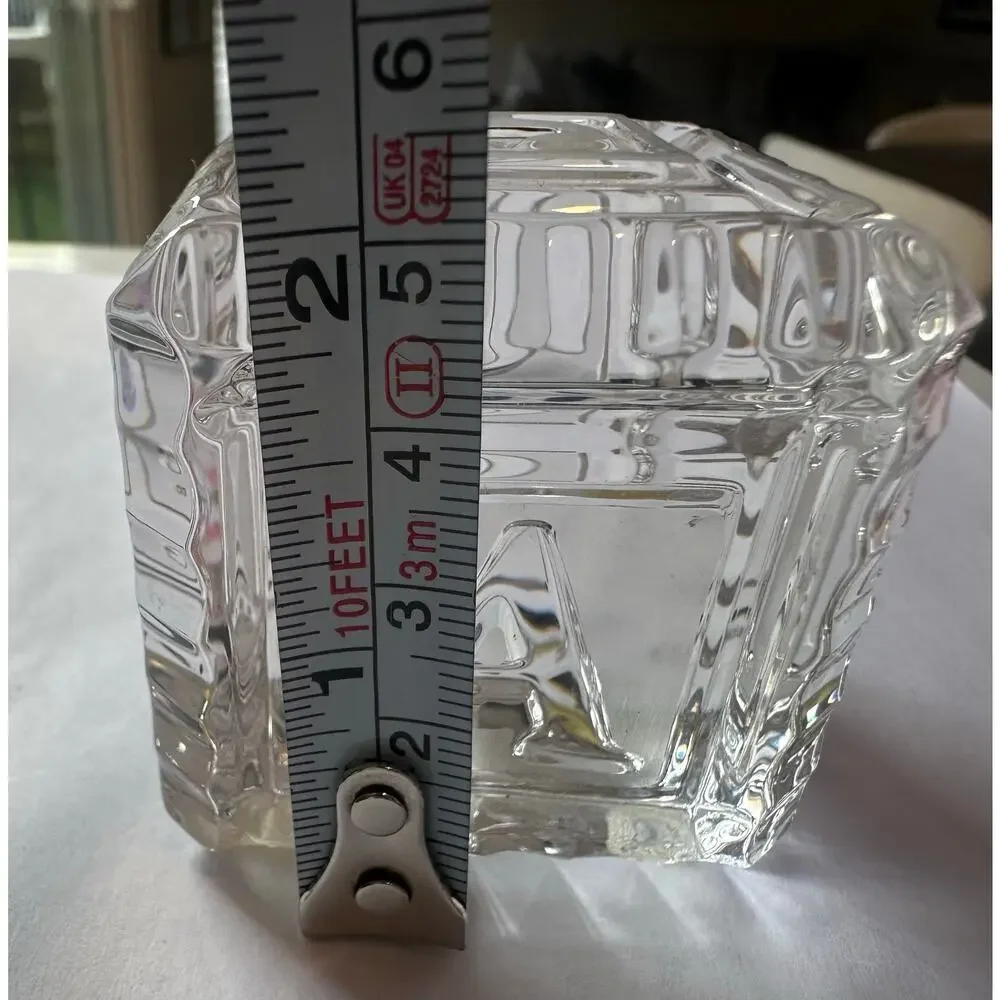 Waterford Crystal ABC Alphabet Baby Block Paperweight Signed Ireland 2